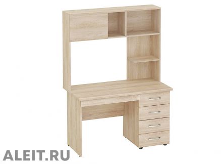 Офисный компьютерный стол 1,2 м для персонала в в Обнинске с полками
