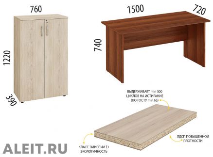 Стол для офиса, тумба и шкаф в в Обнинске, мебель для персонала Россия, Рязань, Москва